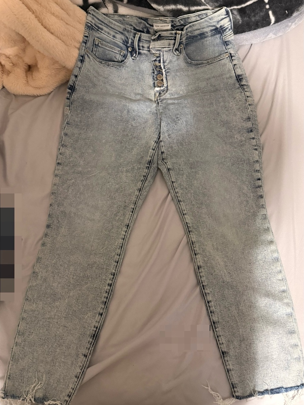 Good American Light Blue High-Rise Skinny Jeans